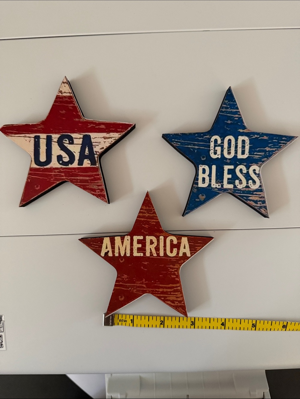 Patriotic Star Wall Decor - Red & Blue Set
